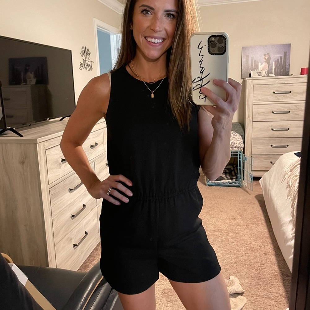 Aritzia Wilfred Rive Black Romper Size XS